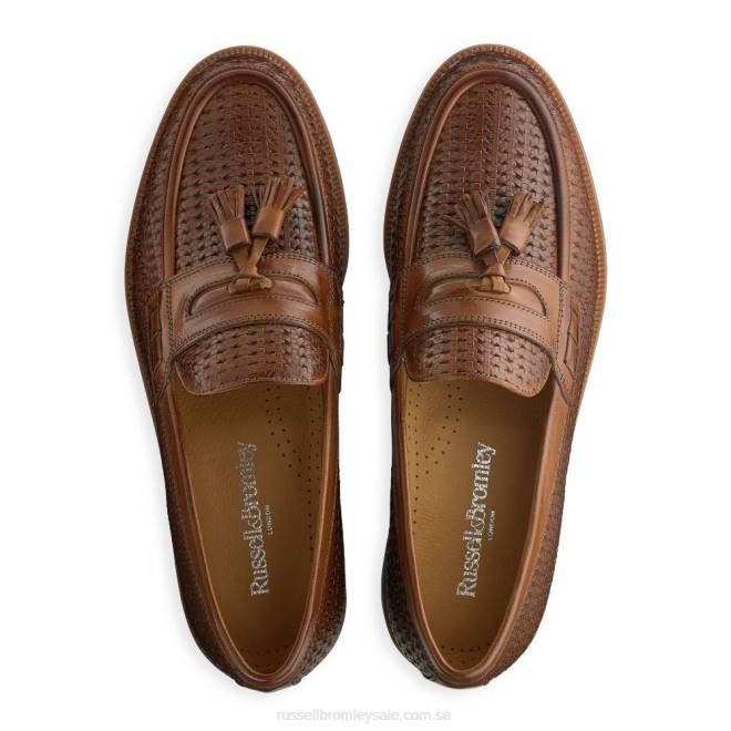 män brun Russell And Bromley keeble 4 tofs college loafer T4XZ573