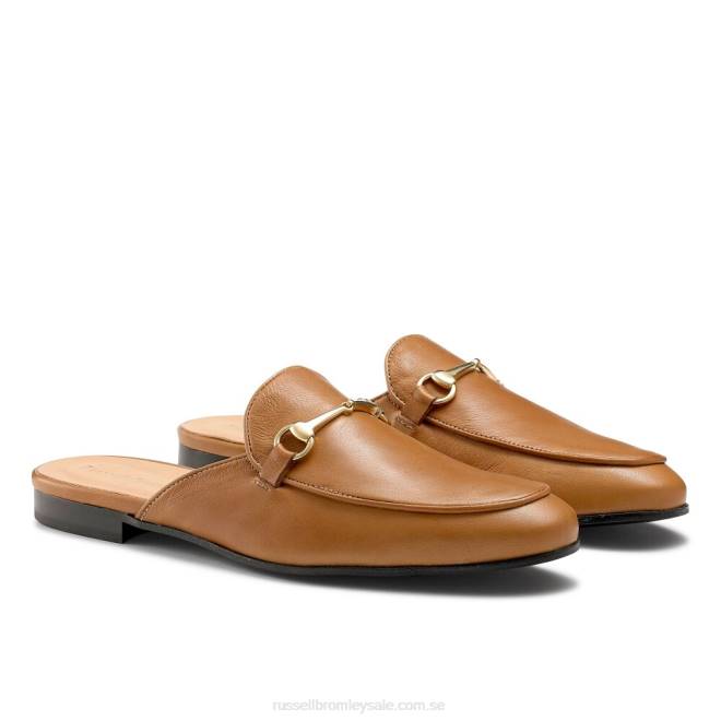 män brun Russell And Bromley loaferslip rygglös loafer T4XZ546