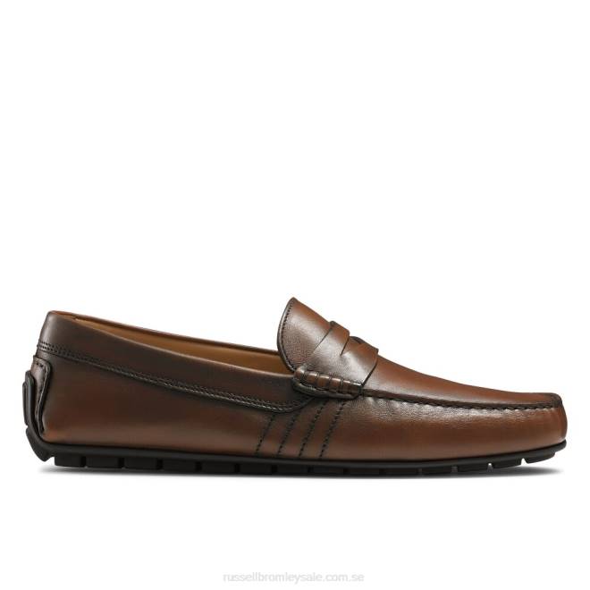 män brun Russell And Bromley mjukt slitage drivrutin T4XZ487