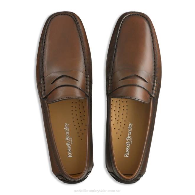 män brun Russell And Bromley mjukt slitage drivrutin T4XZ487