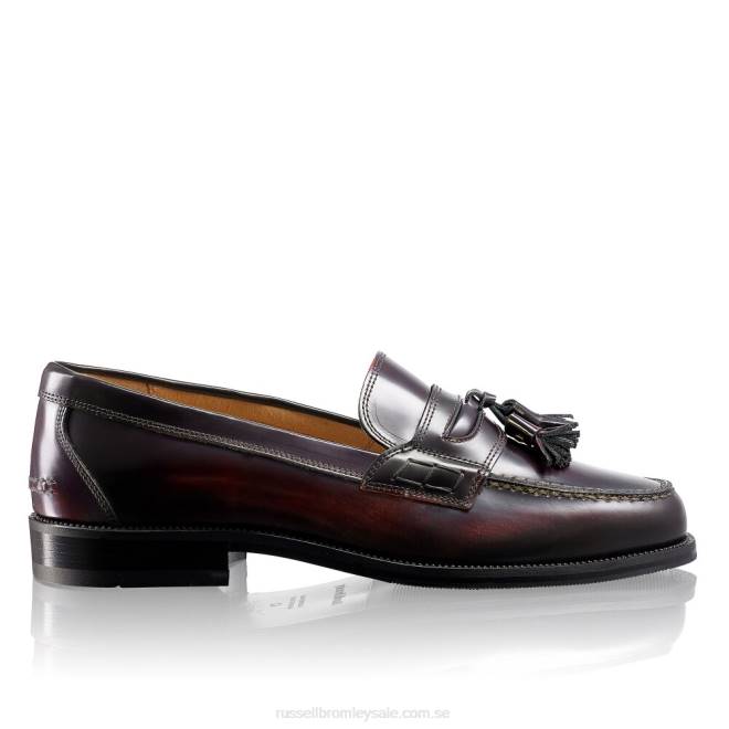 män röd Russell And Bromley keeble 3 tofs college loafer T4XZ556