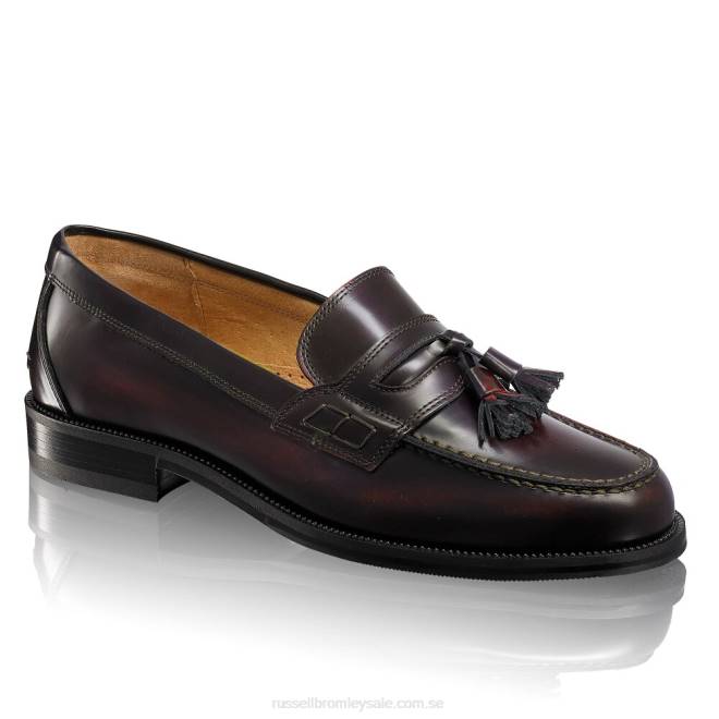 män röd Russell And Bromley keeble 3 tofs college loafer T4XZ556