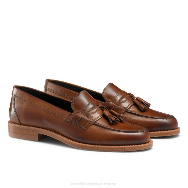 män solbränna Russell And Bromley keeble 3 tofs college loafer T4XZ548