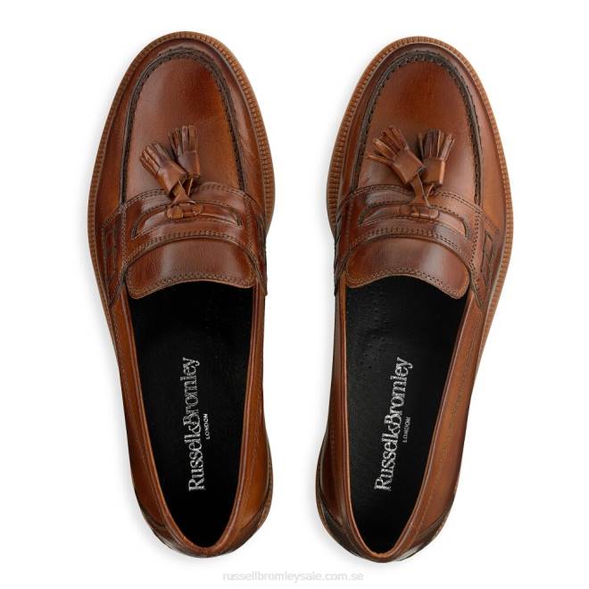 män solbränna Russell And Bromley keeble 3 tofs college loafer T4XZ548