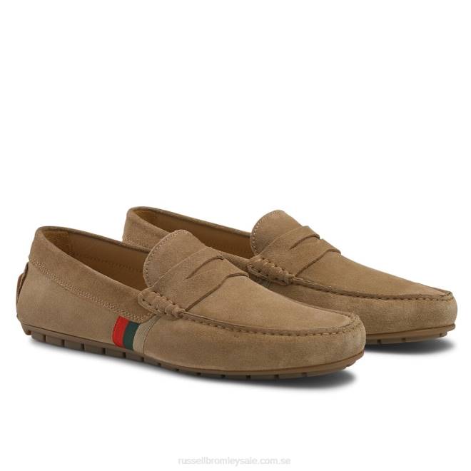 män solbränna Russell And Bromley mjuk slitage drivande loafer T4XZ488
