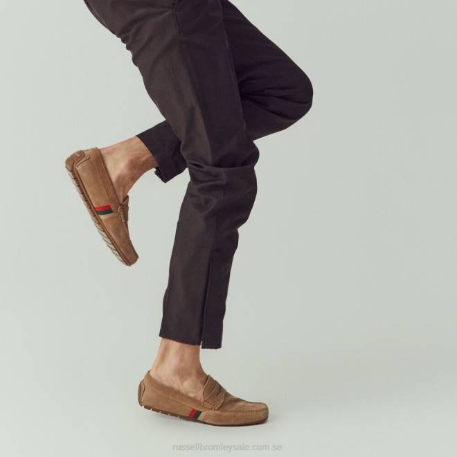 män solbränna Russell And Bromley mjuk slitage drivande loafer T4XZ488