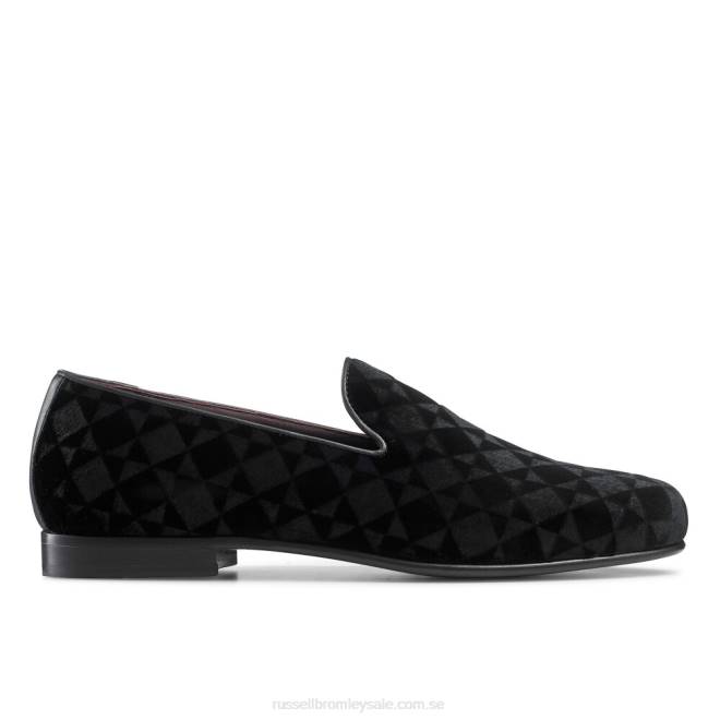 män svart Russell And Bromley basilika klänning slip on T4XZ580