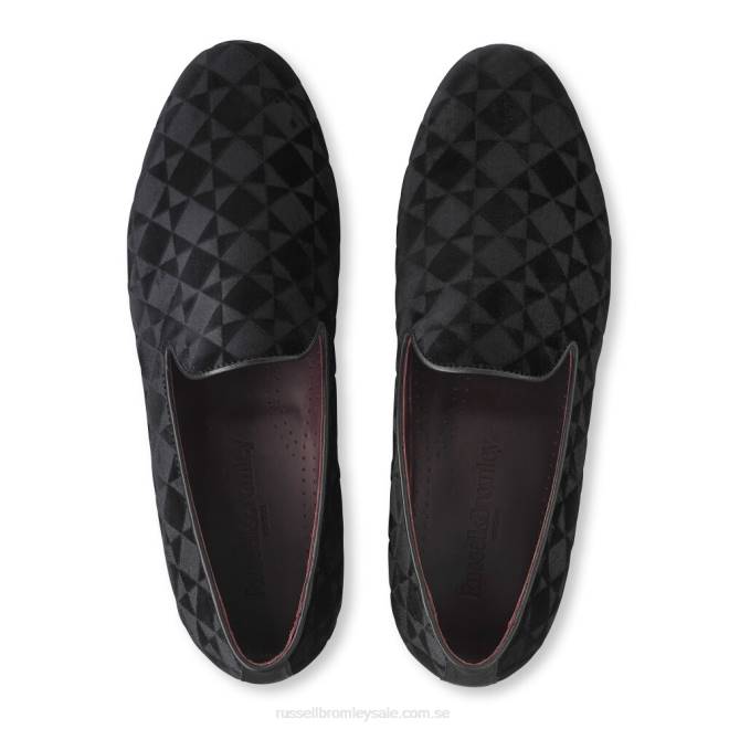 män svart Russell And Bromley basilika klänning slip on T4XZ580