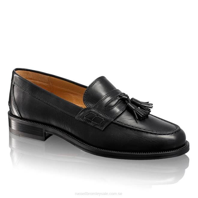 män svart Russell And Bromley keeble 3 tofs college loafer T4XZ549