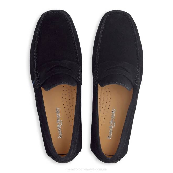 män svart Russell And Bromley mjuk slitage drivande loafer T4XZ496