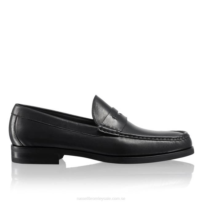 män svart Russell And Bromley saturn klassisk loafer T4XZ557