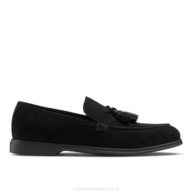 män svart Russell And Bromley tofs tofs loafer T4XZ559
