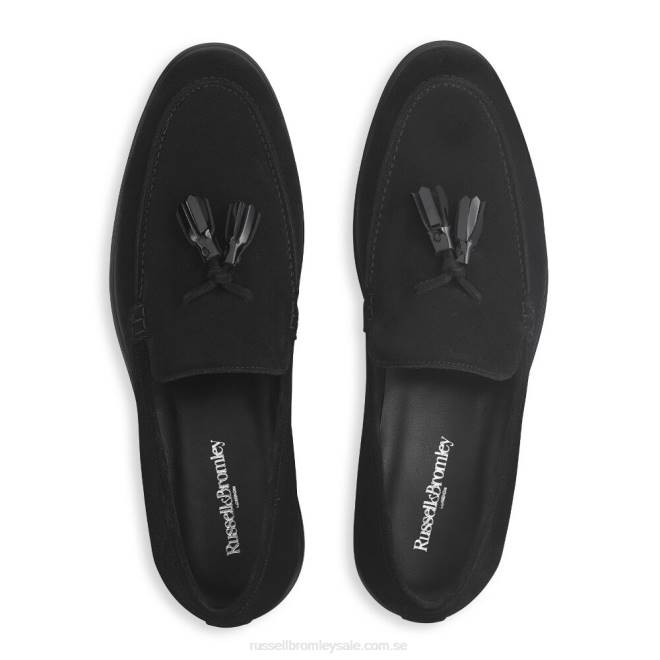 män svart Russell And Bromley tofs tofs loafer T4XZ559