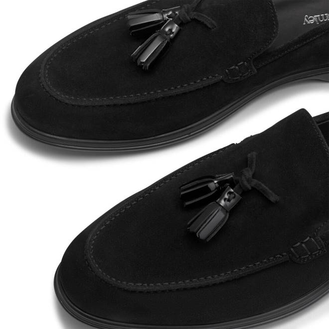 män svart Russell And Bromley tofs tofs loafer T4XZ559