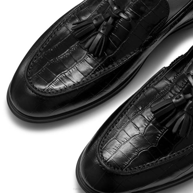 män svart Russell And Bromley tofs tofs loafer T4XZ561