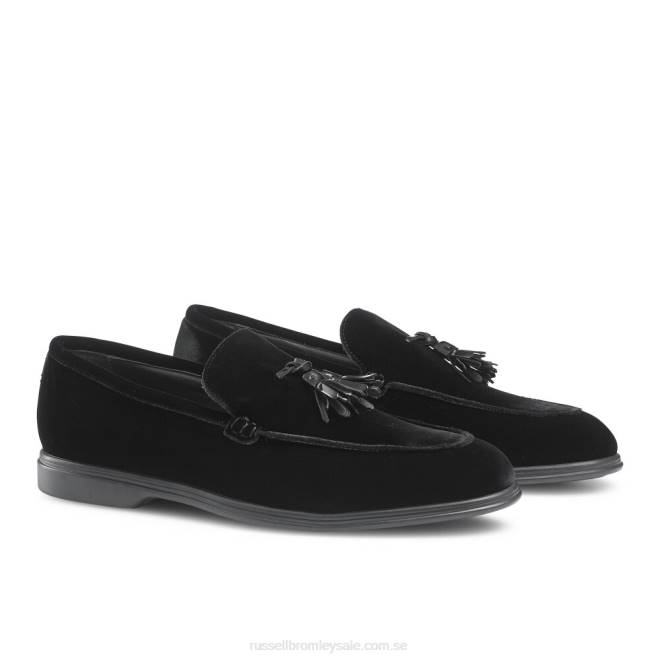 män svart Russell And Bromley tofs tofs loafer T4XZ574