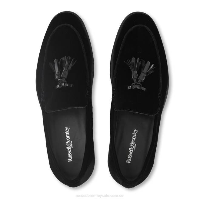 män svart Russell And Bromley tofs tofs loafer T4XZ574