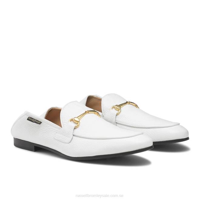 män vit Russell And Bromley loafer m snaffle loafer T4XZ571