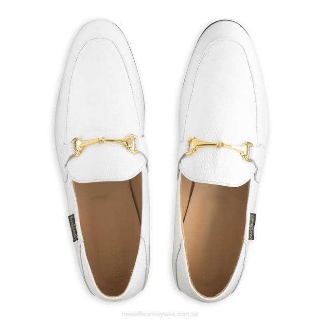 män vit Russell And Bromley loafer m snaffle loafer T4XZ571