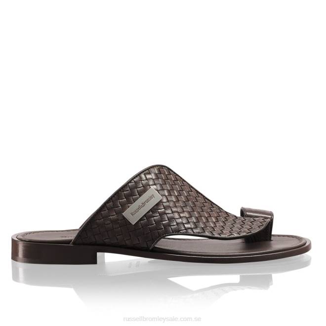 män brun Russell And Bromley arabisk sandal med tåstolpar T4XZ539