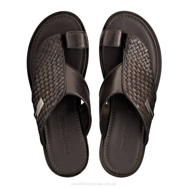 män brun Russell And Bromley arabisk sandal med tåstolpar T4XZ539