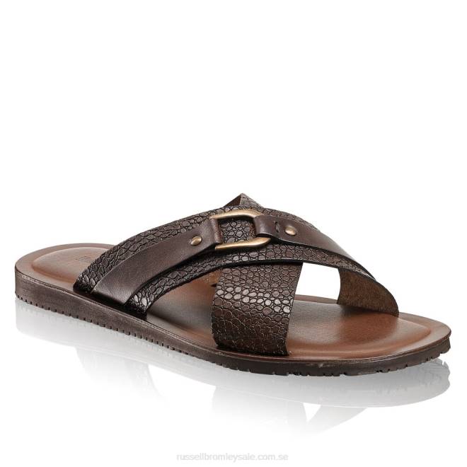 män brun Russell And Bromley dröm rutschkana sandal T4XZ527