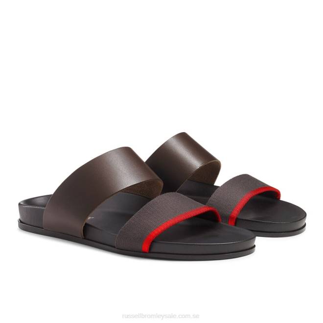 män brun Russell And Bromley fab line fotbäddssandal T4XZ507