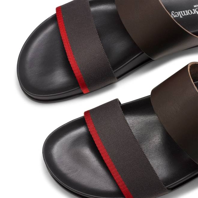 män brun Russell And Bromley fab line fotbäddssandal T4XZ507