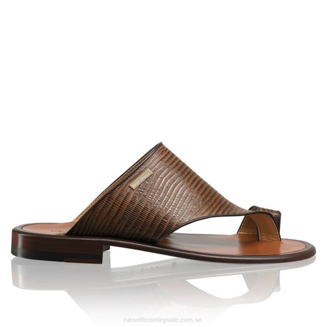 män brun Russell And Bromley perugia sandal med tåögle T4XZ525