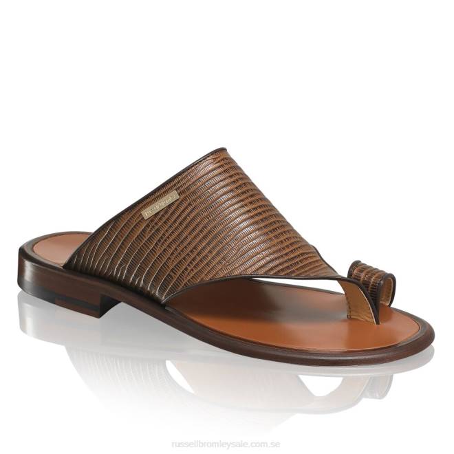 män brun Russell And Bromley perugia sandal med tåögle T4XZ525