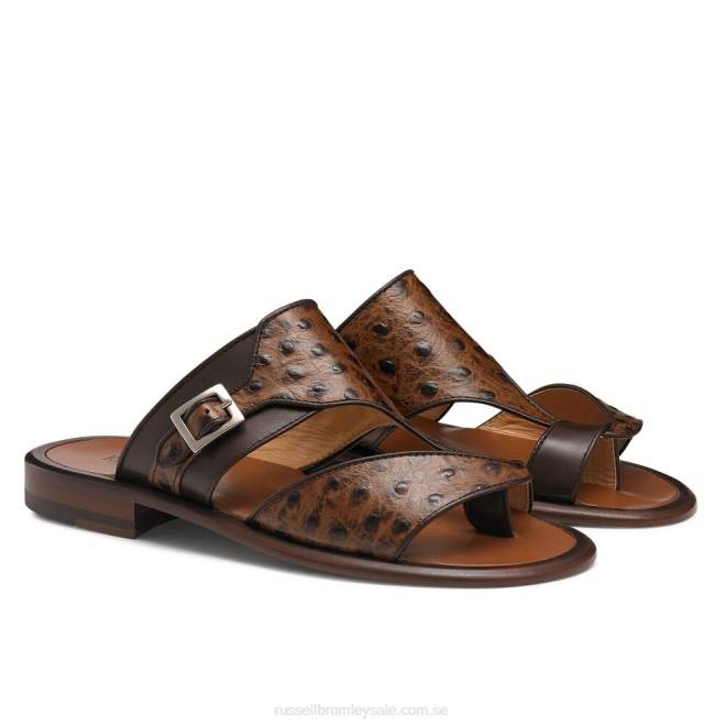 män brun Russell And Bromley valentia sandal med tåöglor T4XZ533