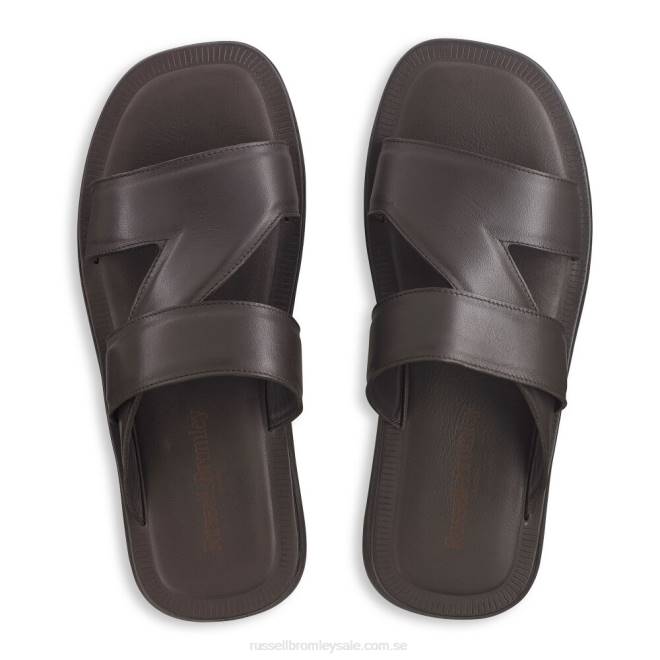 män brun Russell And Bromley zeus rutschkana sandal T4XZ521