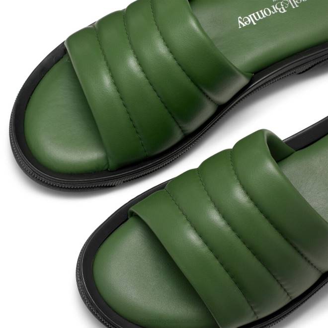 män grön Russell And Bromley lyxig rutschkana sandal T4XZ516