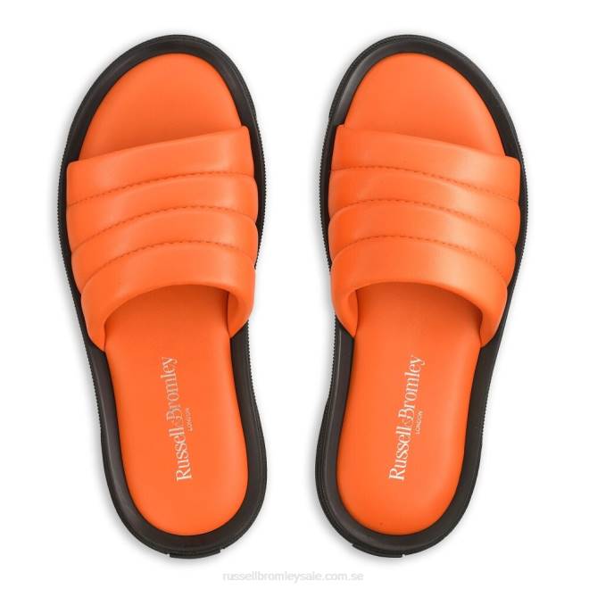 män orange Russell And Bromley lyxig rutschkana sandal T4XZ517