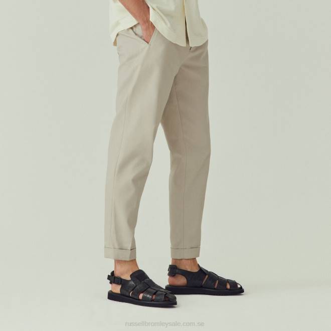 män svart Russell And Bromley San cono sandal med stängd tå med spänne T4XZ529