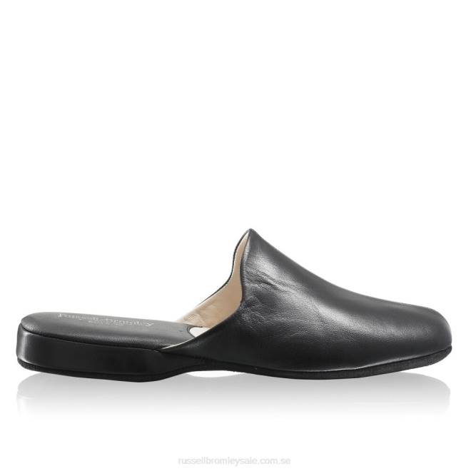 män svart Russell And Bromley dominic mule toffel T4XZ542