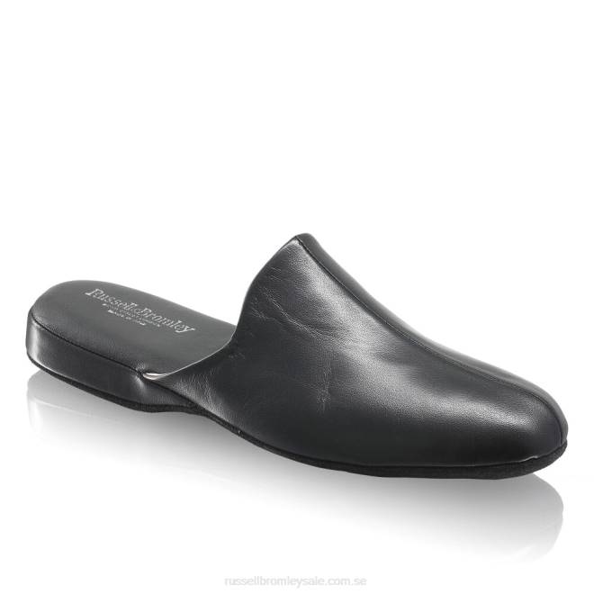 män svart Russell And Bromley dominic mule toffel T4XZ542