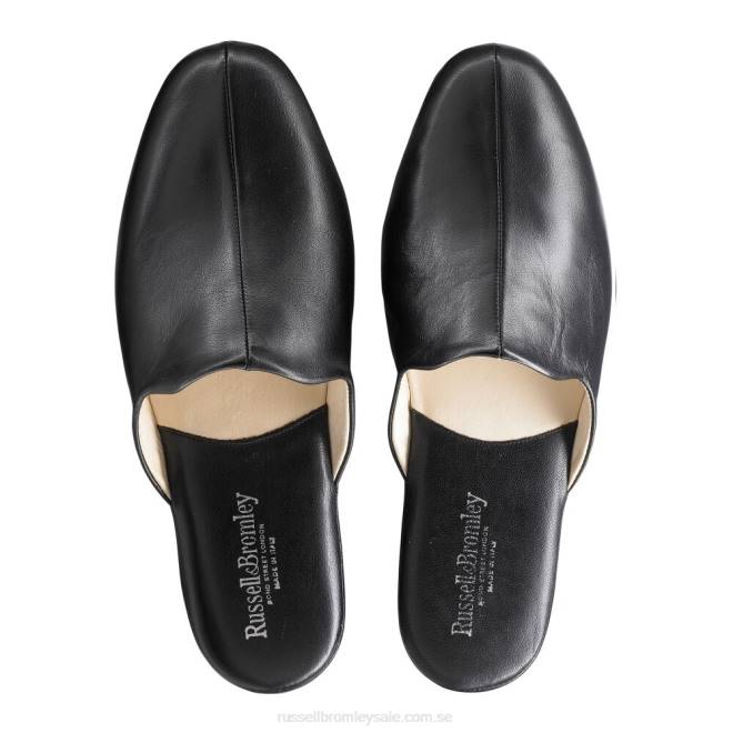 män svart Russell And Bromley dominic mule toffel T4XZ542