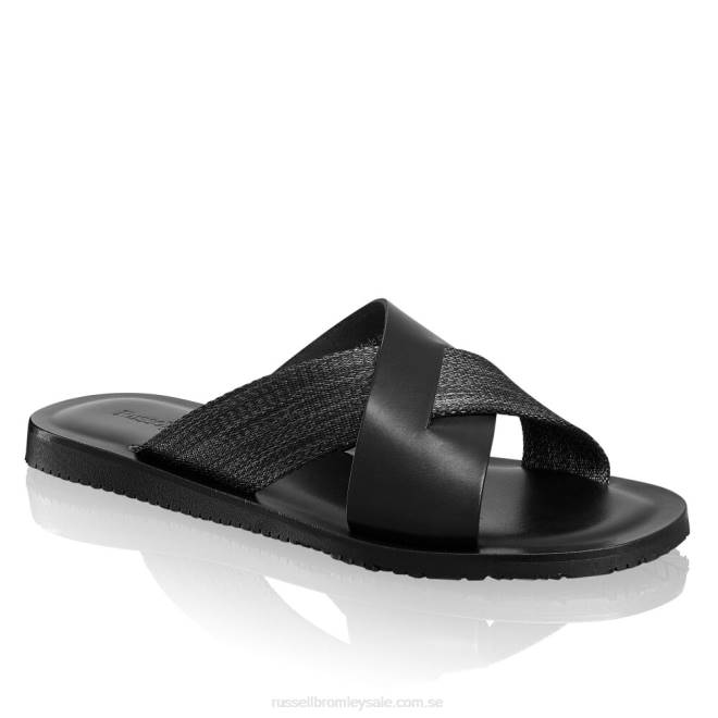 män svart Russell And Bromley fab glidande glidreglage T4XZ510