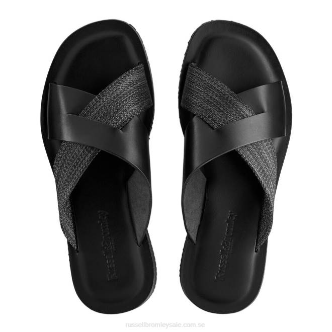 män svart Russell And Bromley fab glidande glidreglage T4XZ510