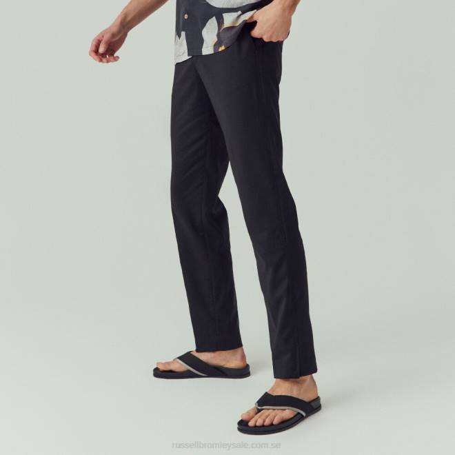 män svart Russell And Bromley fab post tå post sandal T4XZ513
