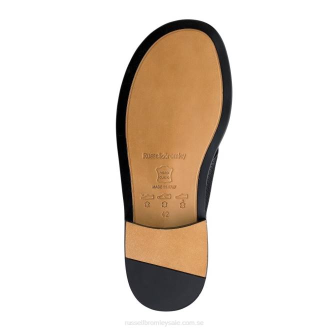 män svart Russell And Bromley perugia sandal med tåögle T4XZ526