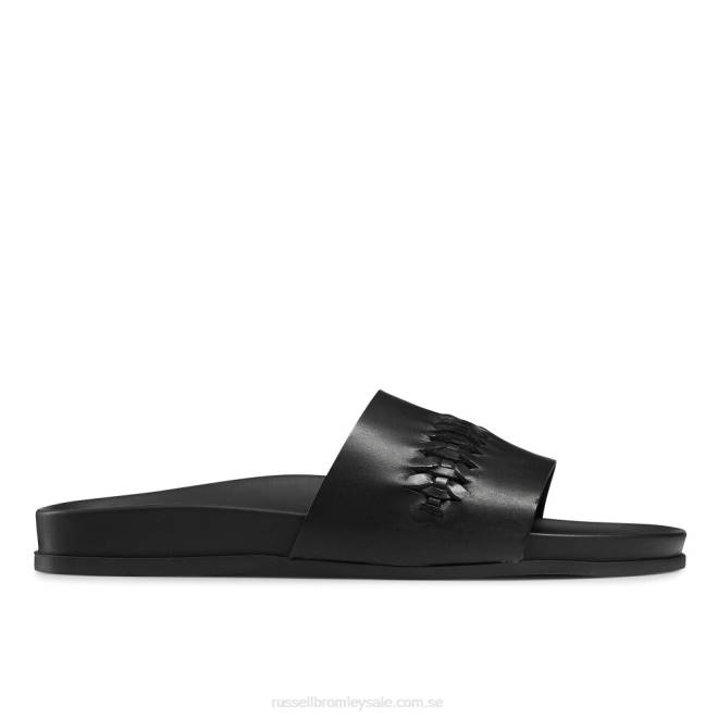 män svart Russell And Bromley väv slide vävd detalj reglage T4XZ503