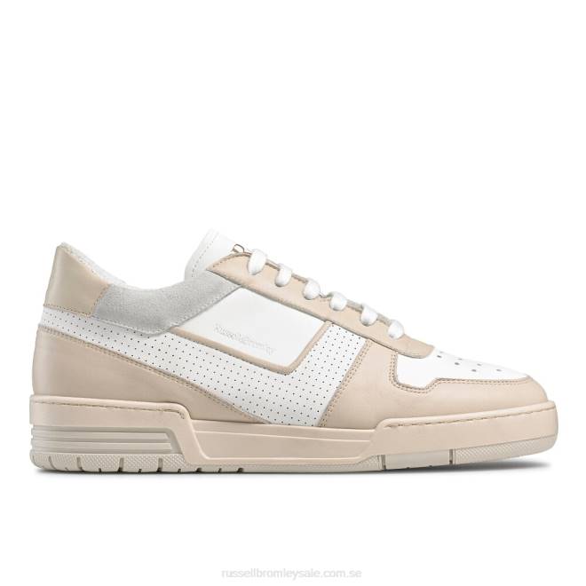 män beige Russell And Bromley league m perforerad sneaker T4XZ444
