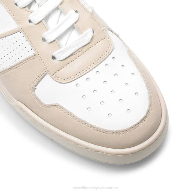 män beige Russell And Bromley league m perforerad sneaker T4XZ444
