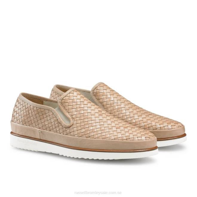 män beige Russell And Bromley sanmarino slip-on sneaker T4XZ435