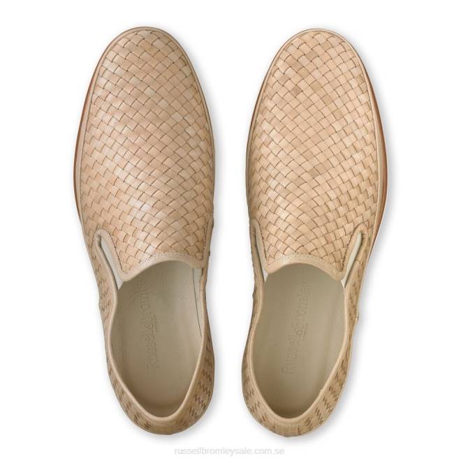 män beige Russell And Bromley sanmarino slip-on sneaker T4XZ435