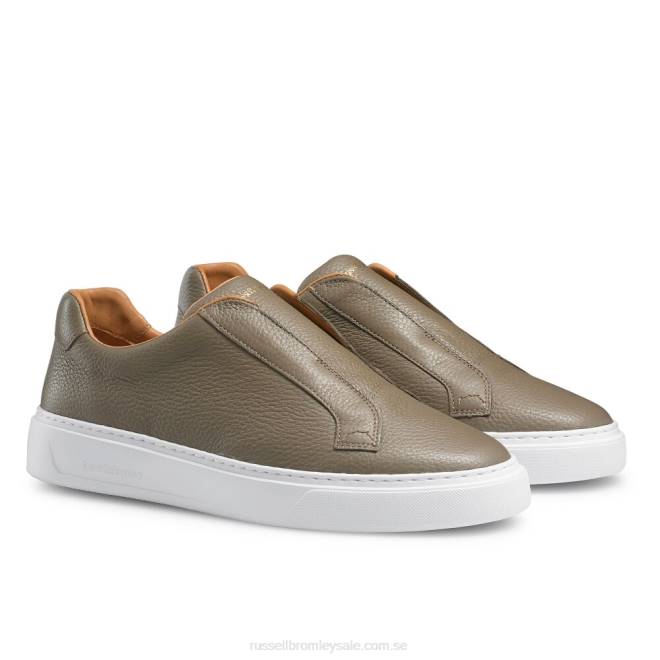 män beige Russell And Bromley slipway snörlösa sneaker T4XZ426