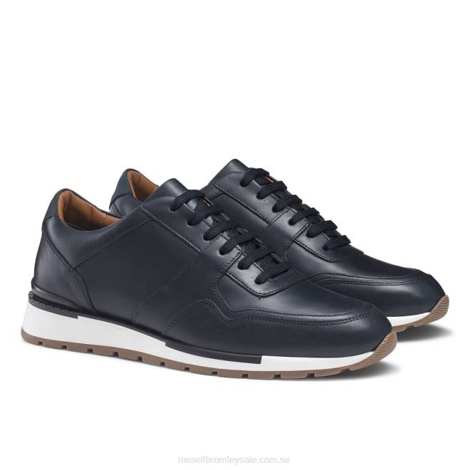 män blå Russell And Bromley lomond sneaker med snörning T4XZ462