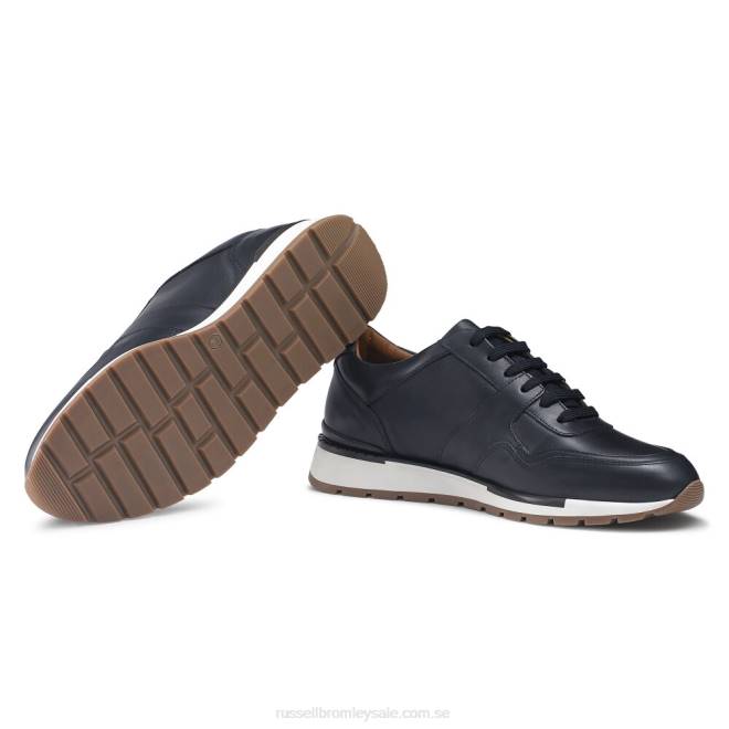 män blå Russell And Bromley lomond sneaker med snörning T4XZ462
